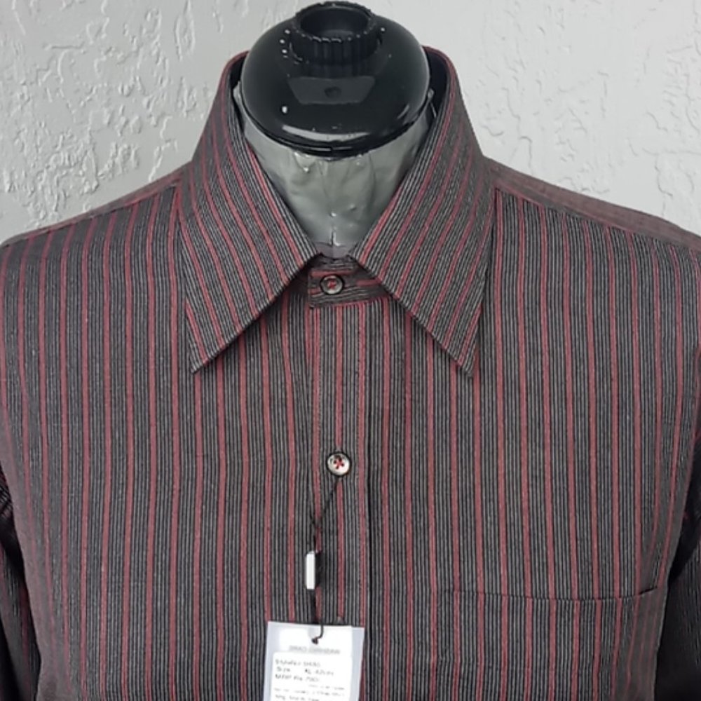 AZZARO Luxury Shirt w/Contrasting Collar/Cuffs